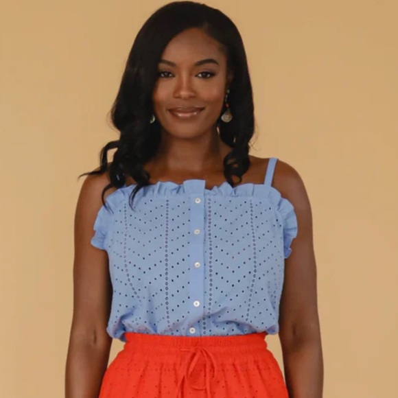 B.YELLOWTAIL Bluebell Eyelet Cami (M) - Picture 2 of 3